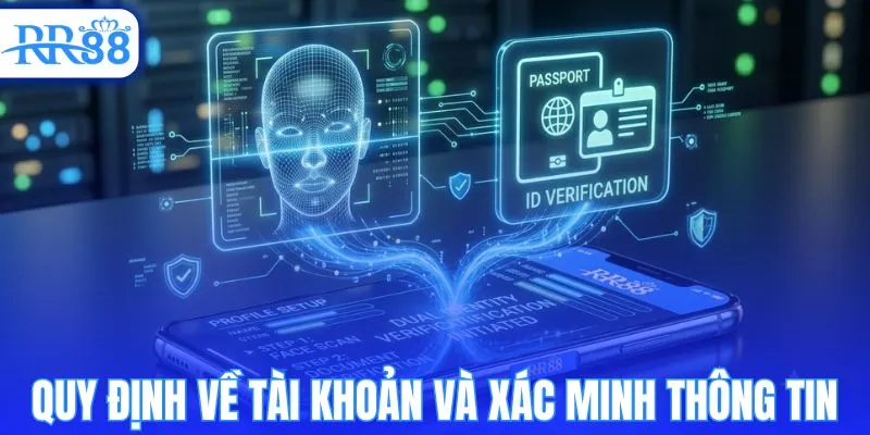 Các quy định về tài khoản và xác minh thông tin