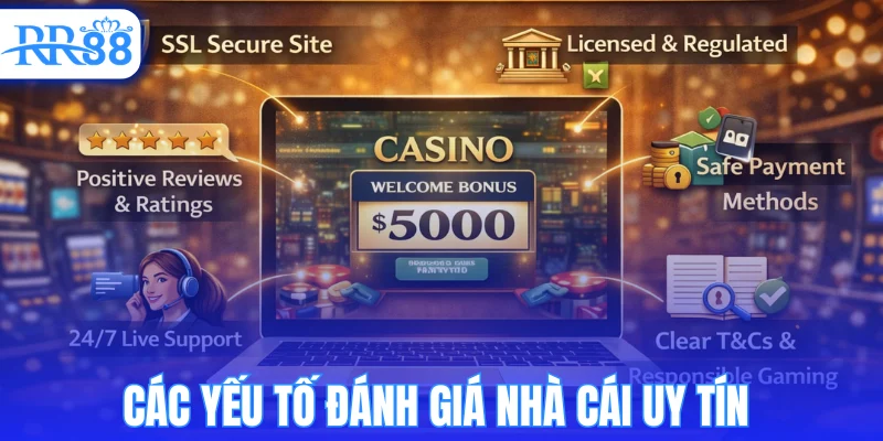 Các yếu tố đánh giá nhà cái uy tín