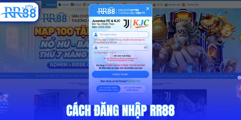 Cách đăng nhập RR88 chi tiết