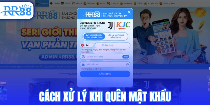 Cách xử lý khi quên mật khẩu