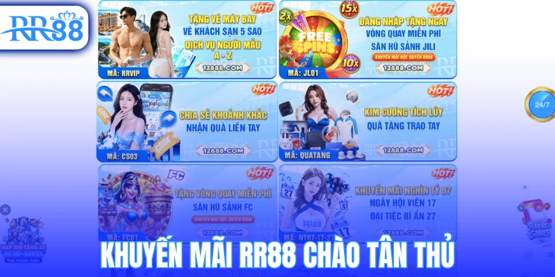 Khuyến mãi RR88 chào tân thủ