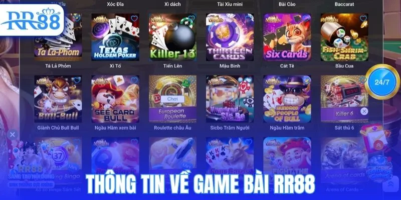 Thông tin về game bài RR88