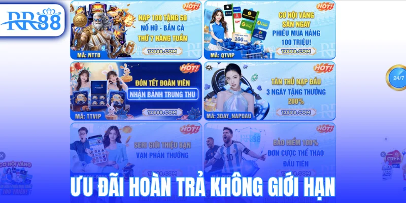 Ưu đãi hoàn trả không giới hạn